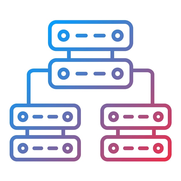 Multiple Servers icon vector image Can be used for Networking and Data Sharing