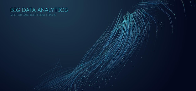 Music abstract background blue. Data technology abstract futuristic illustration. Big data visualization. EPS 10.