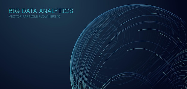 music abstract background blue. data technology abstract futuristic illustration. big data visualization. eps 10.