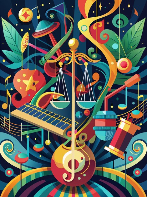 music notes vector graphics illustration EPS source file format lossless scaling icon design