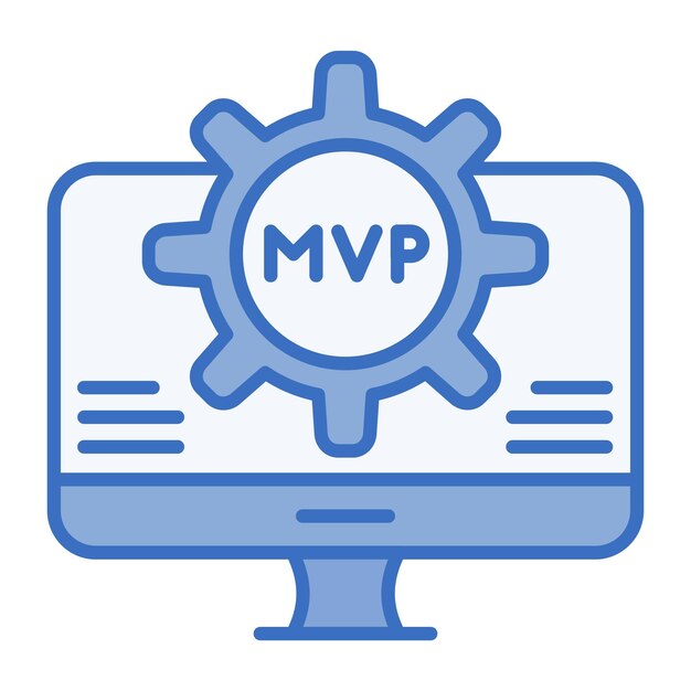 mvp icon vector image can be used for computer programming