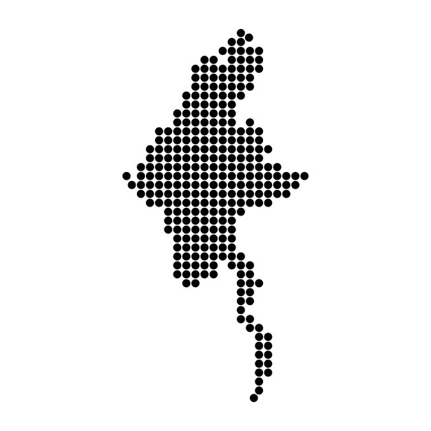 myanmar map icon