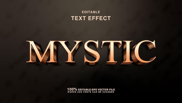 mystical golden fantasy text effect