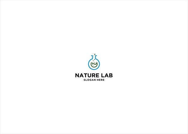 Nature Lab Logo Design Concept Vector