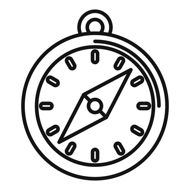 Navigating with a compass icon