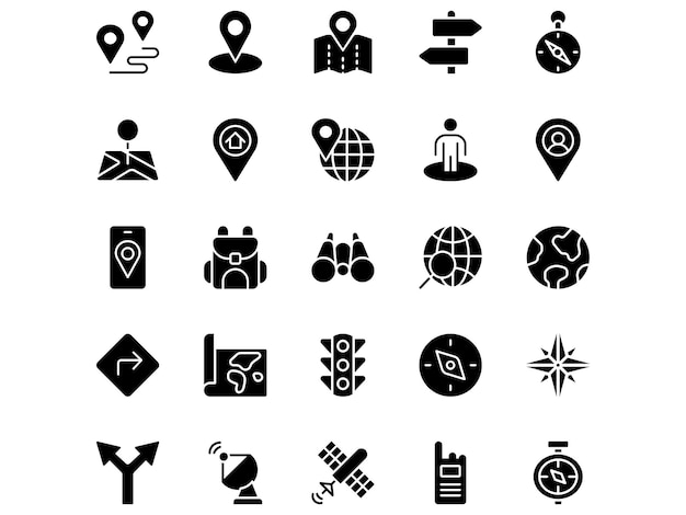 navigation glyph icons