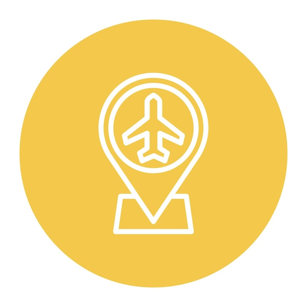 Navigation icon vector image Can be used for Airplane