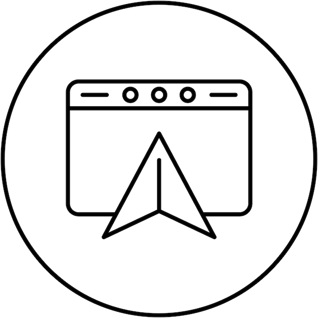 Navigation icon vector image Can be used for UX and UI
