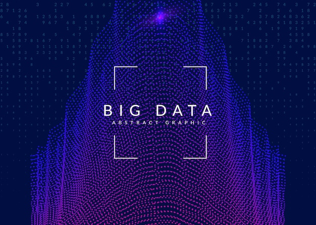 Nền big data Công nghệ để trực quan hóa artificial in