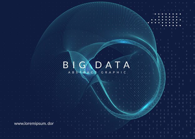 Nền big data Công nghệ để trực quan hóa artificial in