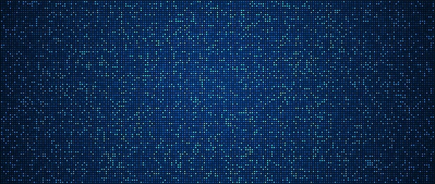 Nền công nghệ kỹ thuật số Nền pixel mẫu vuông màu xanh dữ liệu kỹ thuật số