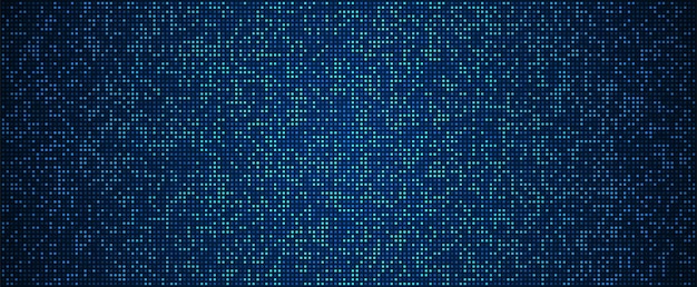 Nền công nghệ kỹ thuật số Nền pixel mẫu vuông màu xanh dữ liệu kỹ thuật số
