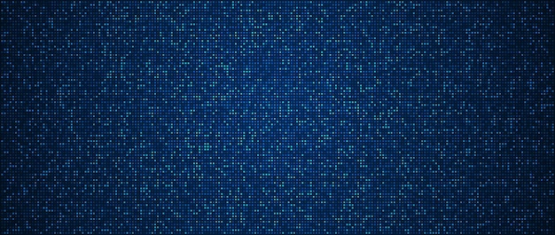 Nền công nghệ kỹ thuật số Nền pixel mẫu vuông màu xanh dữ liệu kỹ thuật số