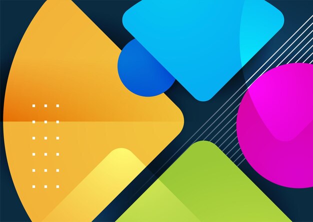 Nền gradient vector hình học đầy màu sắc trừu tượng