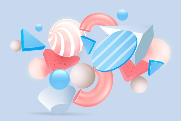 Nền hình học 3D gradient