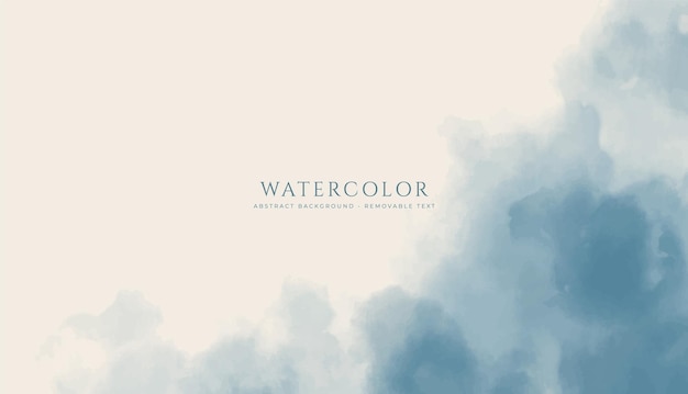 Nền màu nước ngang trừu tượng Kết cấu vector vẽ tay Cọ quét màu sơn màu nước pastel