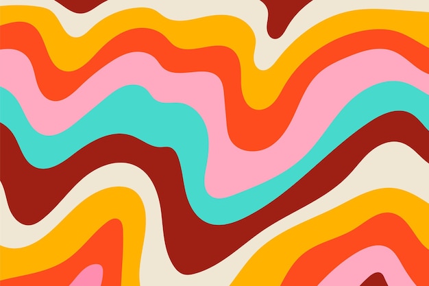Nền psychedelic sống động với thiết kế đầy màu sắc