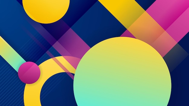 Nền thiết kế gradient hình học trừu tượng màu xanh đậm sặc sỡ