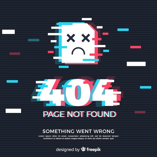 Nền trang lỗi 404 Glitch