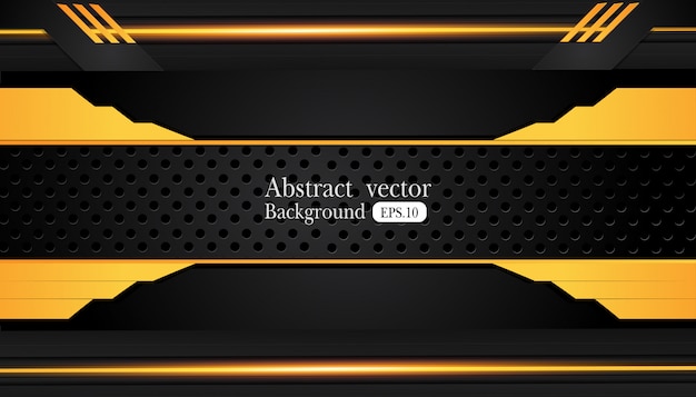 Nền trừu tượng màu vàng cam và đen cho doanh nghiệp. Thiết kế vector.
