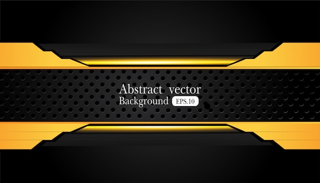 Nền trừu tượng màu vàng cam và đen cho doanh nghiệp. Thiết kế vector.
