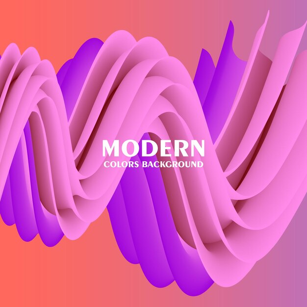 Nền trừu tượng với hiệu ứng gradient Áp phích dòng chảy đầy màu sắc hiện đại Hình dạng lỏng sóng