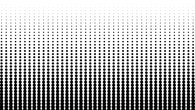 Nền vector trừu tượng với mẫu chấm halftone đen trắng
