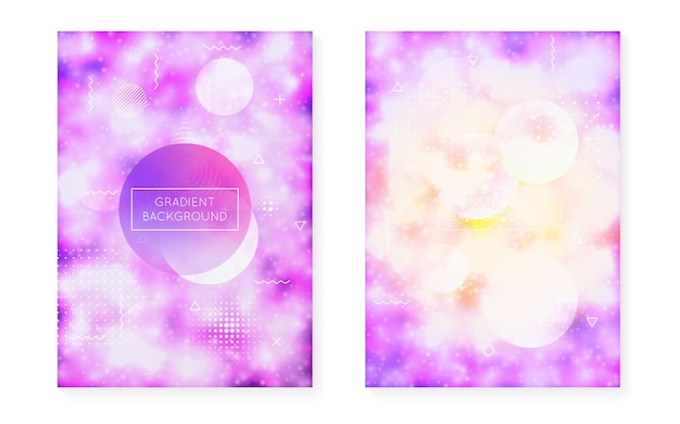 Neon cover with liquid purple shapes Luminous fluid Fluorescen