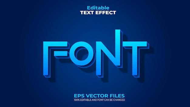Neon Futuristic EPS Editable Text Effect and font can be changed