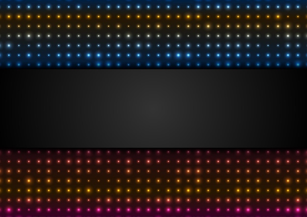 neon led lights abstract glowing background vector design