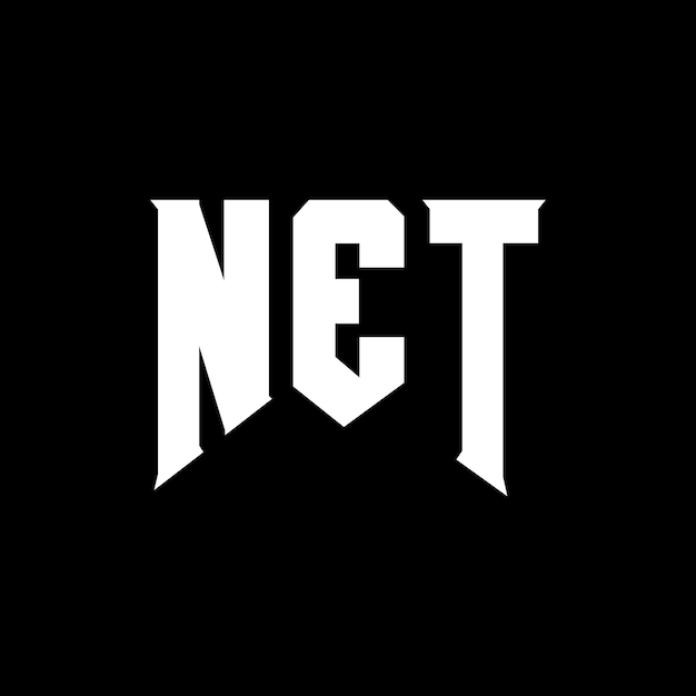NET letter logo design for technology company NET logo design black and white color combination NET logo NET vector NET design NET icon NET alphabet NET typography logo design