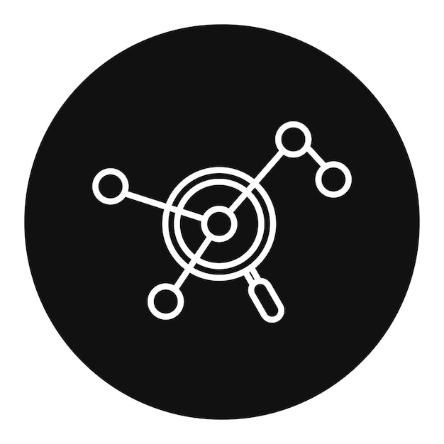 Network Analytics Vector Illustration