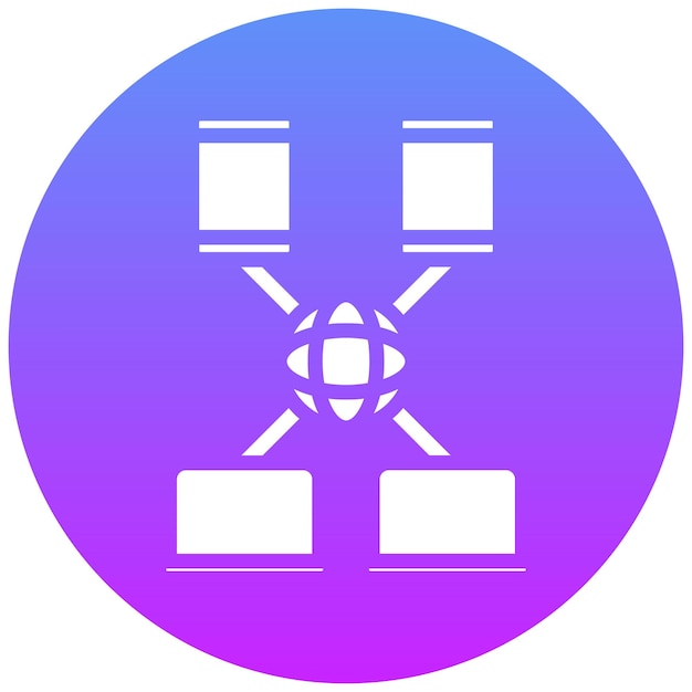 network capacity vector icon illustration of networking iconset