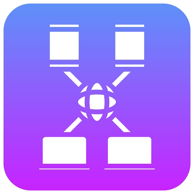 network capacity vector icon illustration of networking iconset