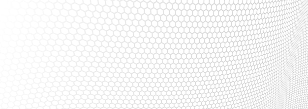 Network concept hexagonal pattern in 3D dimensional perspective abstract background of future technology science dynamic backdrop