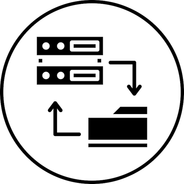 Network Data Backup icon vector image Can be used for Networking