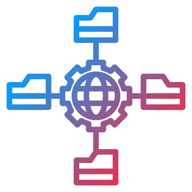 Network Data Management icon vector image Can be used for Networking