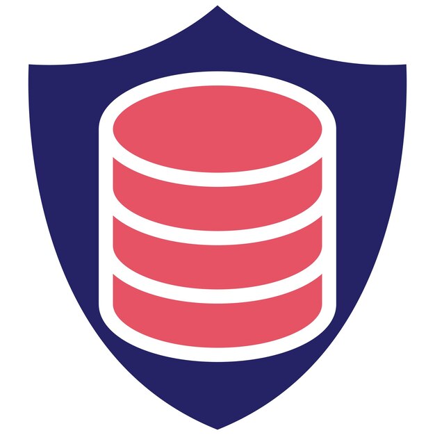 Network Data Protection vector icon illustration of Networking iconset