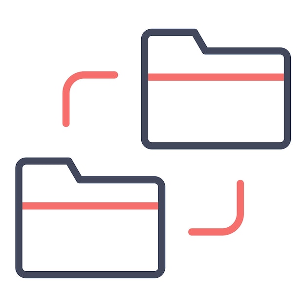 Network Data Transfer Vector Illustration Style