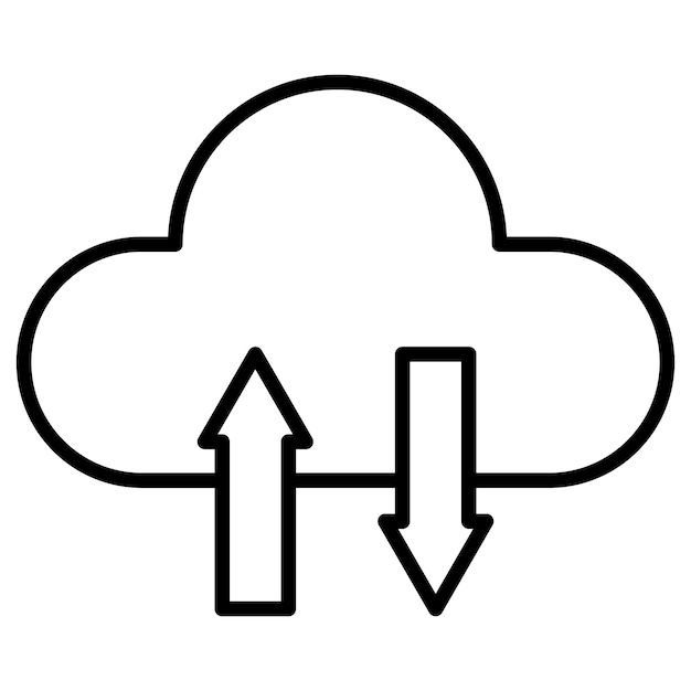 Network Data Transfer Vector Illustration