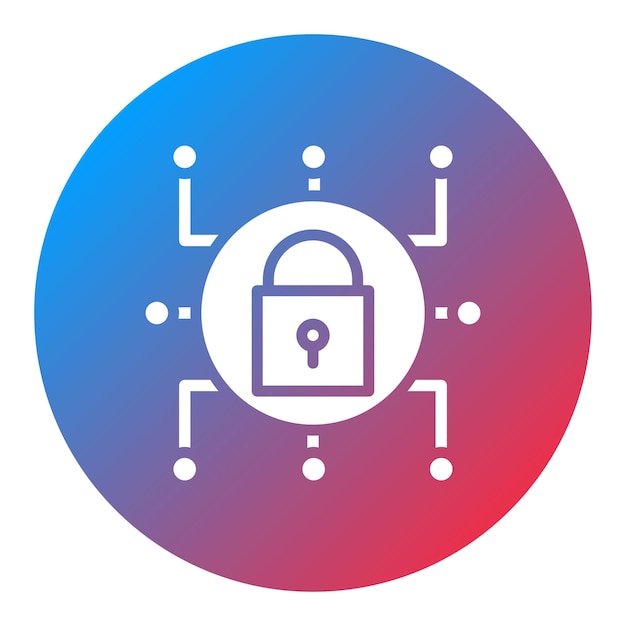 network encryption icon vector image can be used for networking