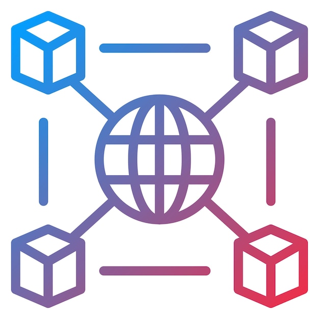 Network Interoperability icon vector image Can be used for Networking
