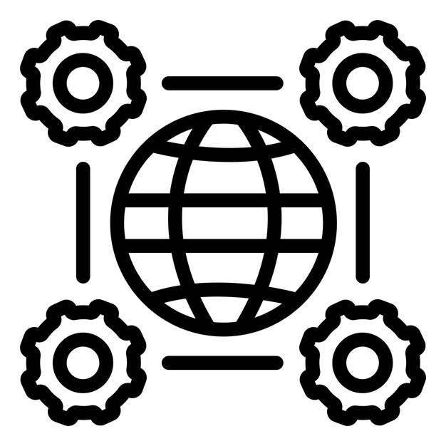 Network Interoperability Vector Illustration