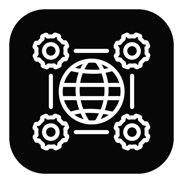Network Interoperability Vector Illustration