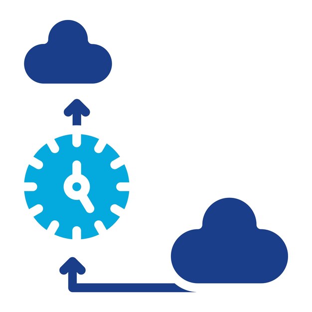 Network Latency Flat Illustration