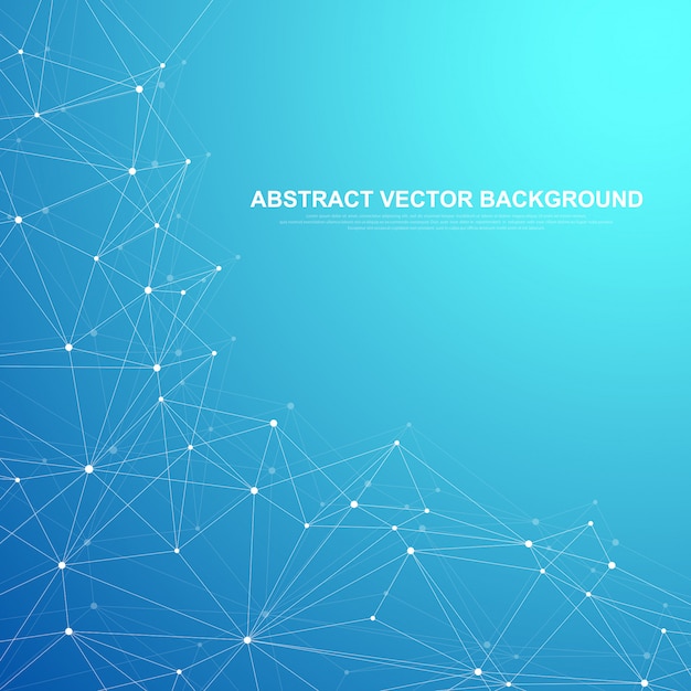 Networking connect technology abstract concept. Global network connections with points and lines background