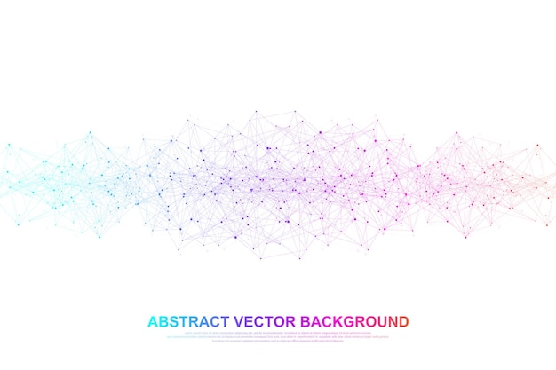 Networking connection concept abstract technology global network connections with points and lines b