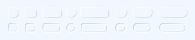 neumorphism button. sliders for websites, mobile menu, navigation and apps. vector line icon for business and advertising.