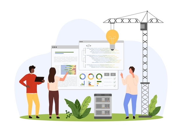 New coding solution in development of mobile applications and software by tiny people