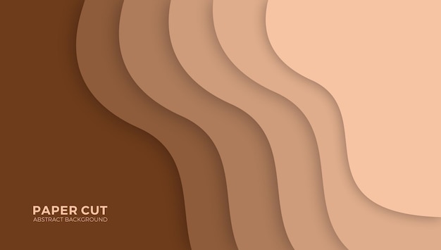 new moderen paper cut background 3D